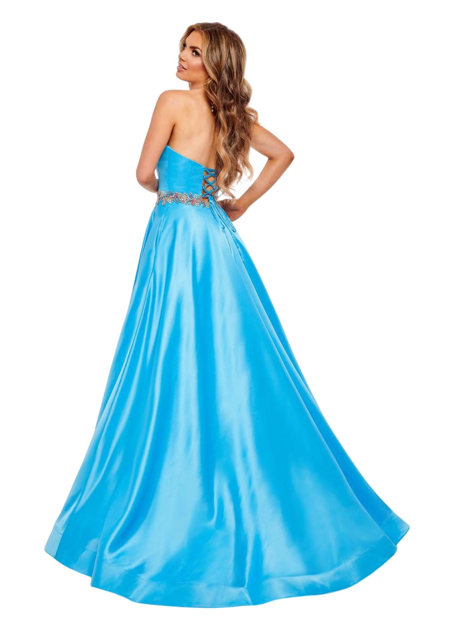 Rachel Allan - Strapless Satin Ballgown