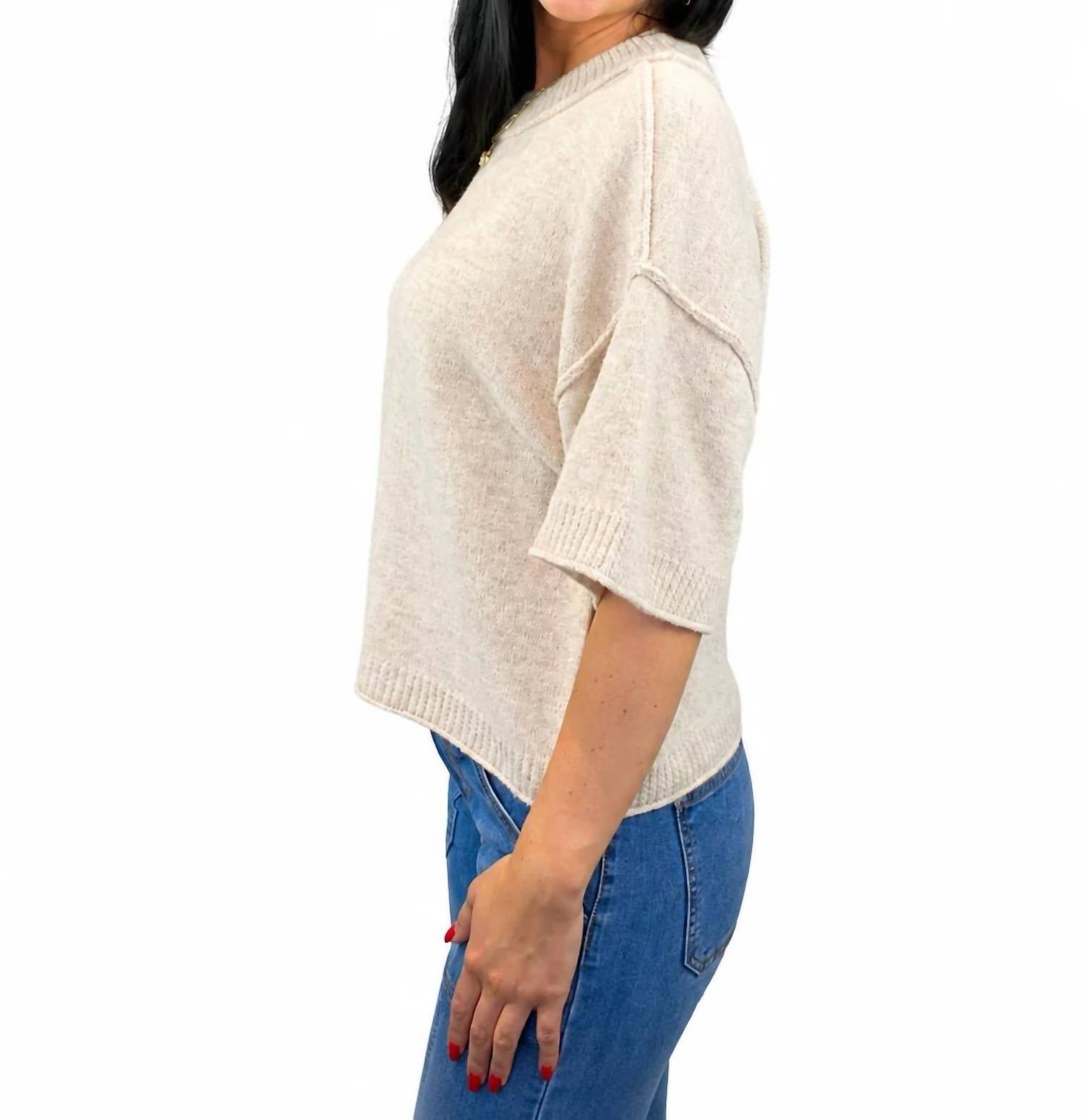Mb By Tribal - Lofty Elbow Sleeve Sweater