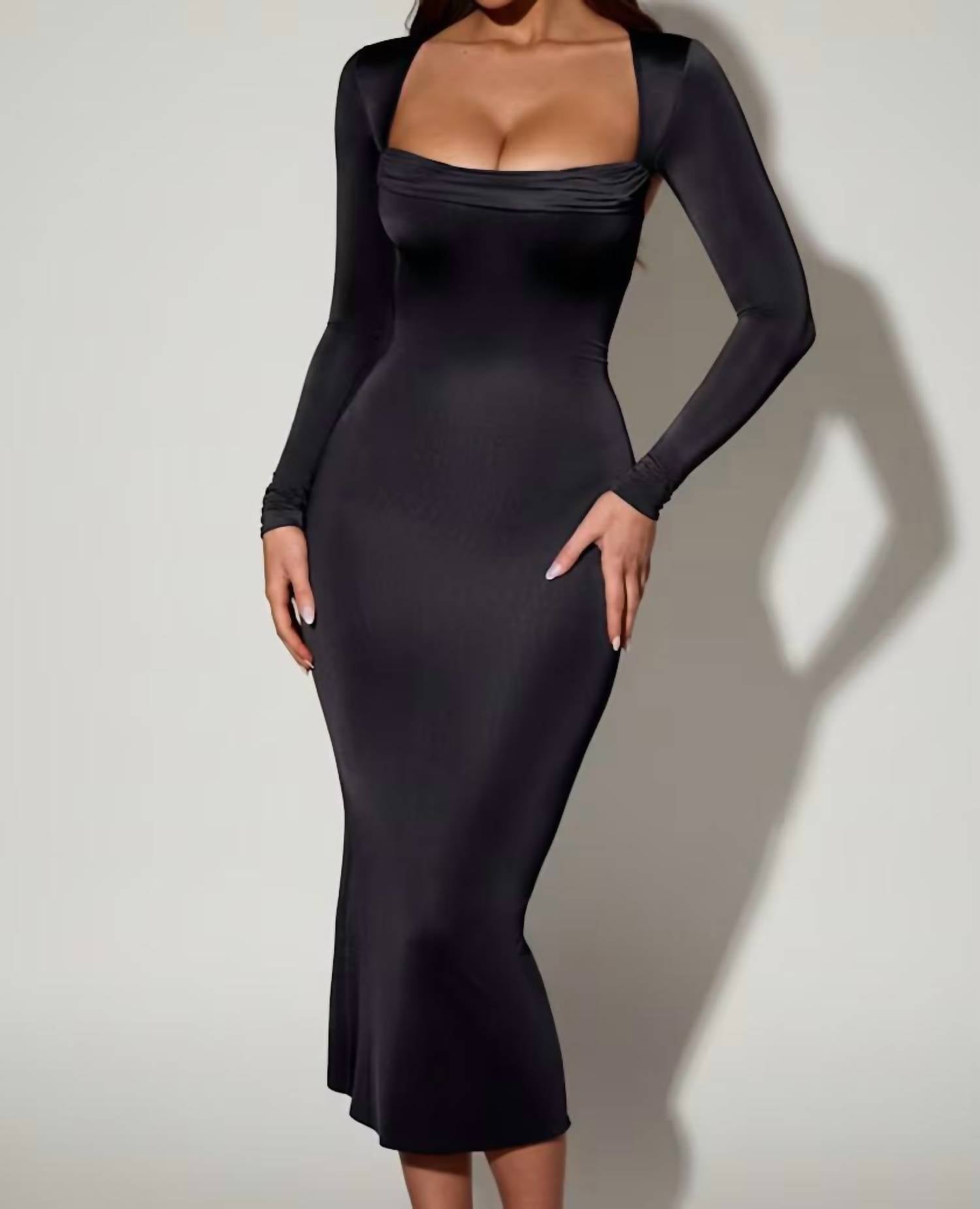 Oh Polly - Aimee Long-sleeve Dress