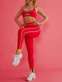 Beach Riot Solara High Compression Legging in red - women's pants - view 7