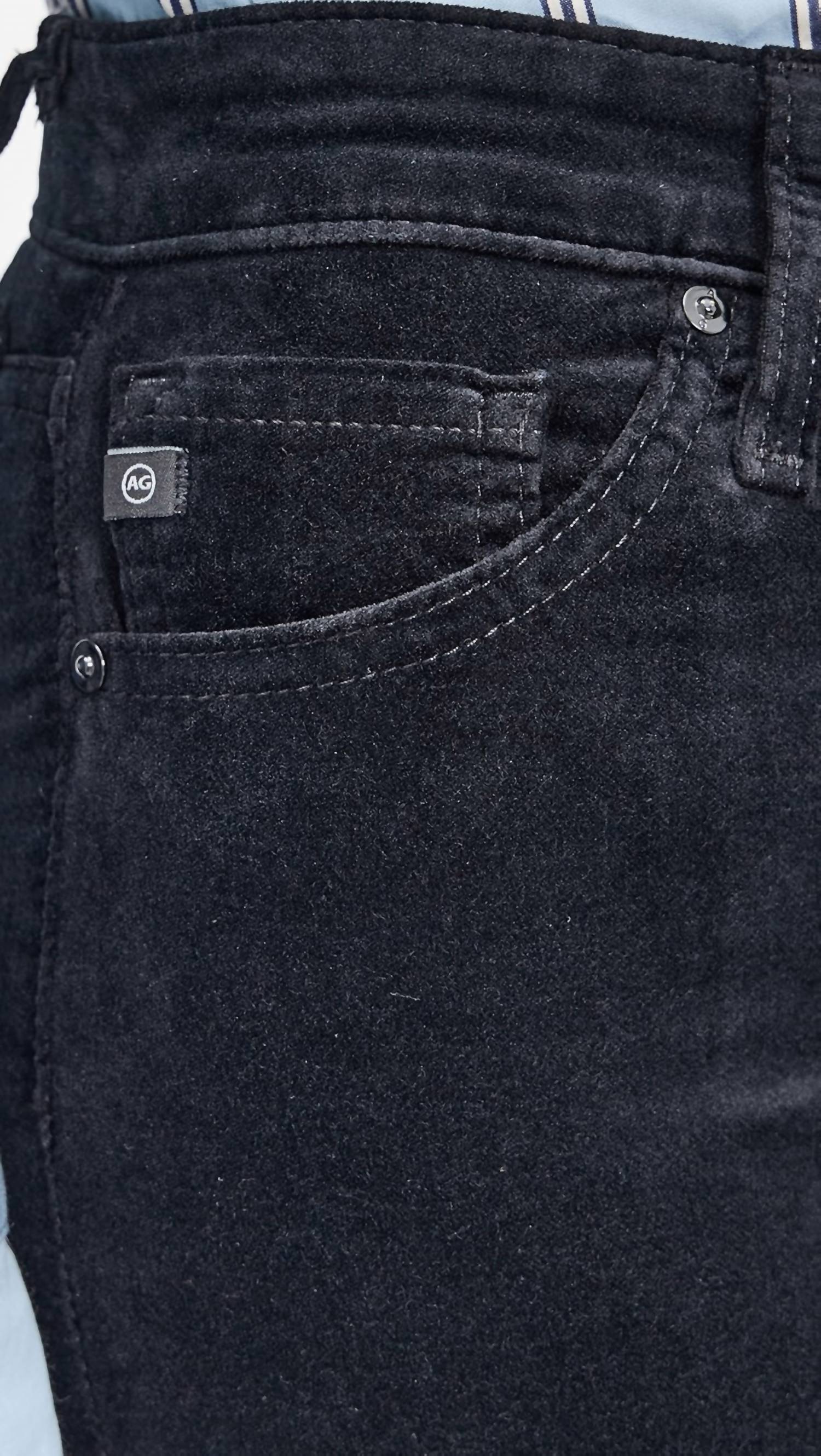 Ag Jeans - Mari Hi Rise Straight Velvet Jeans