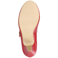 JOURNEE COLLECTION Women's Windy Mary Jane Pump Heels in red - women's heels - view 6