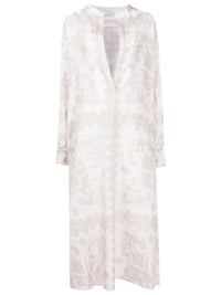 Valentino - Geometric Print Silk Cotton Dress