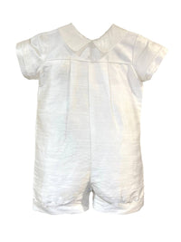 Swea Pea & Lilli - Kid's 2-Piece Silk Romper With Bonnet