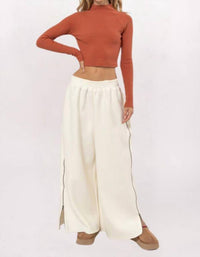 Hyfve - Side Zip Wide Leg Sweat Pants