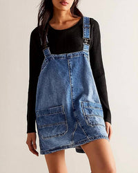 BluIvy The Millie Denim Dress in blue - women's dress - alternate view