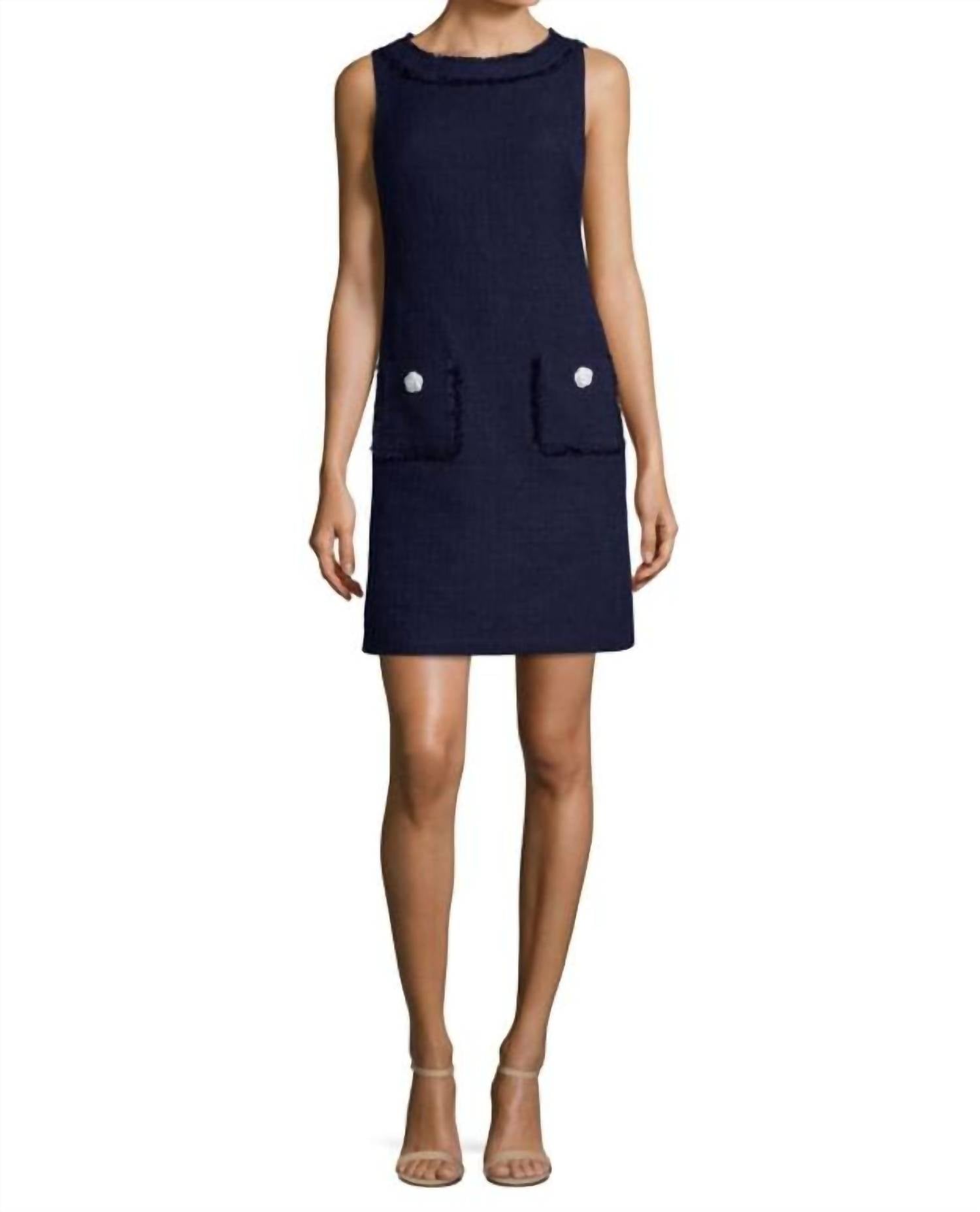 Karl Lagerfeld - Women's Sleeveless Tweed Dress