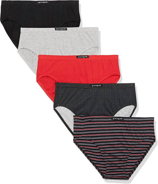 Papi - Men's 5-Pack Cotton Low Rise Brief