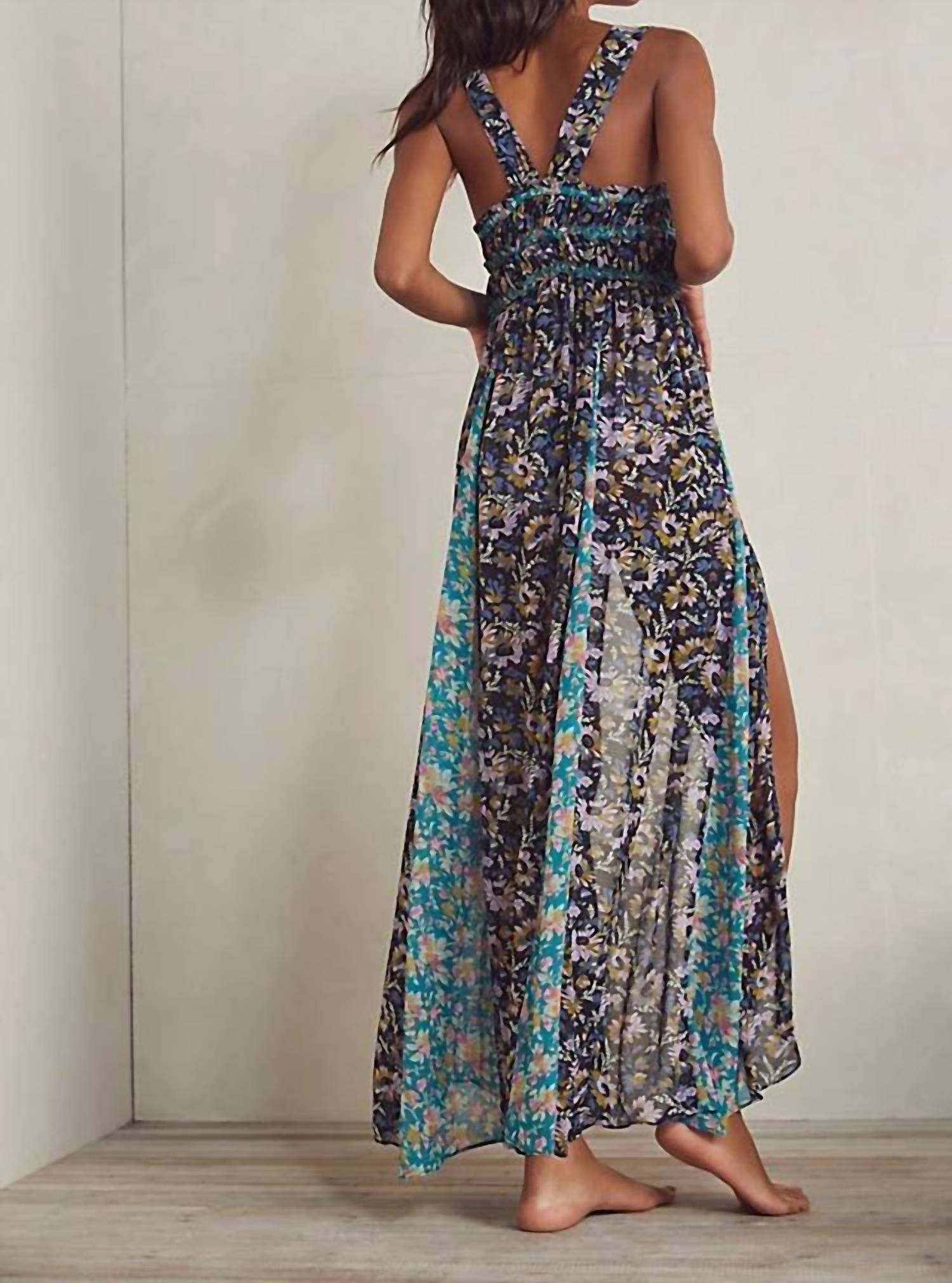 Free People - Dance With Me Printed Maxi Dress