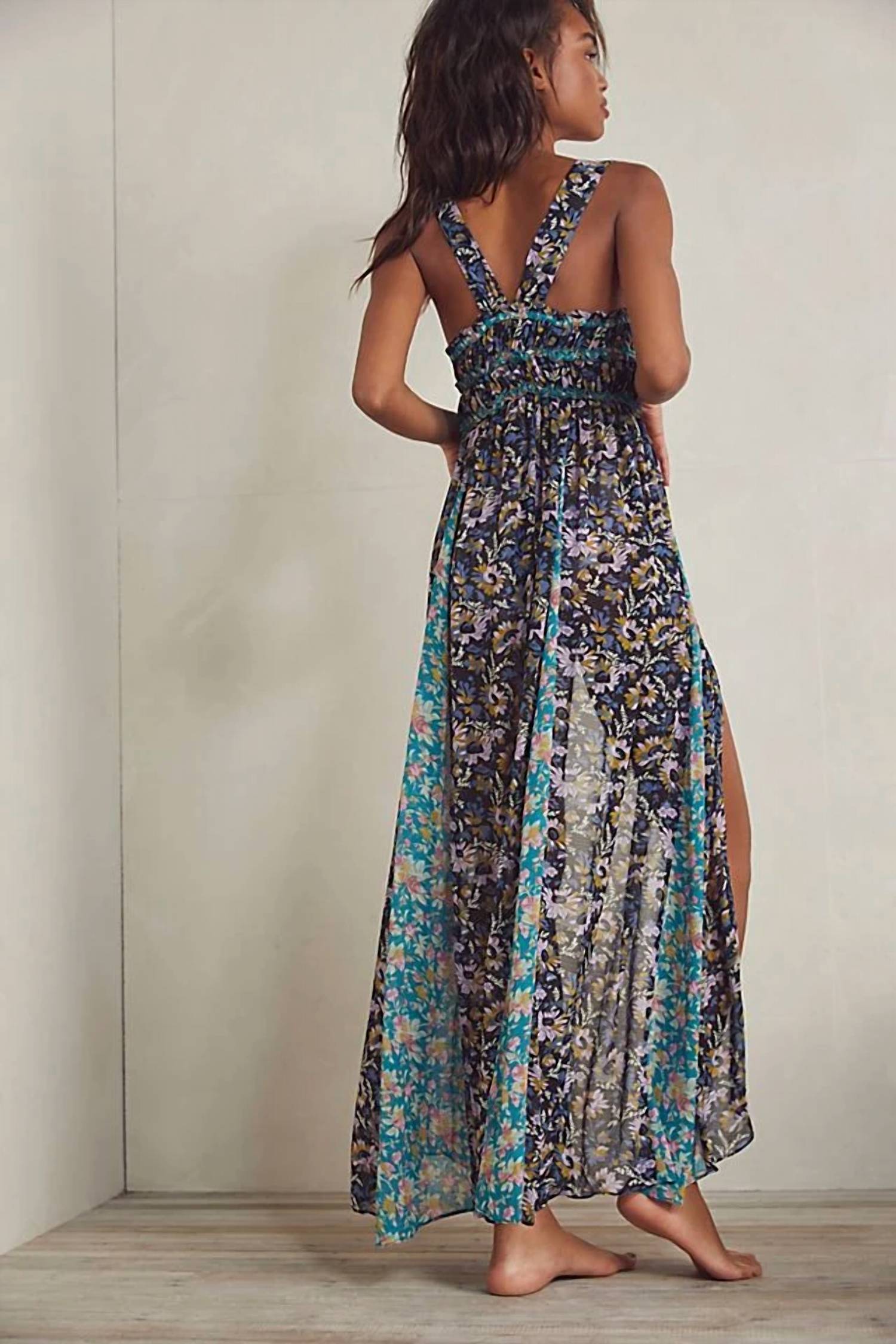 Free People - Dance With Me Printed Maxi Dress