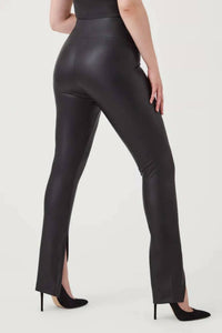 Spanx - Leather Like Front Slit Skinny Pants