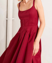 Flying Tomato - Woven Midi Dress