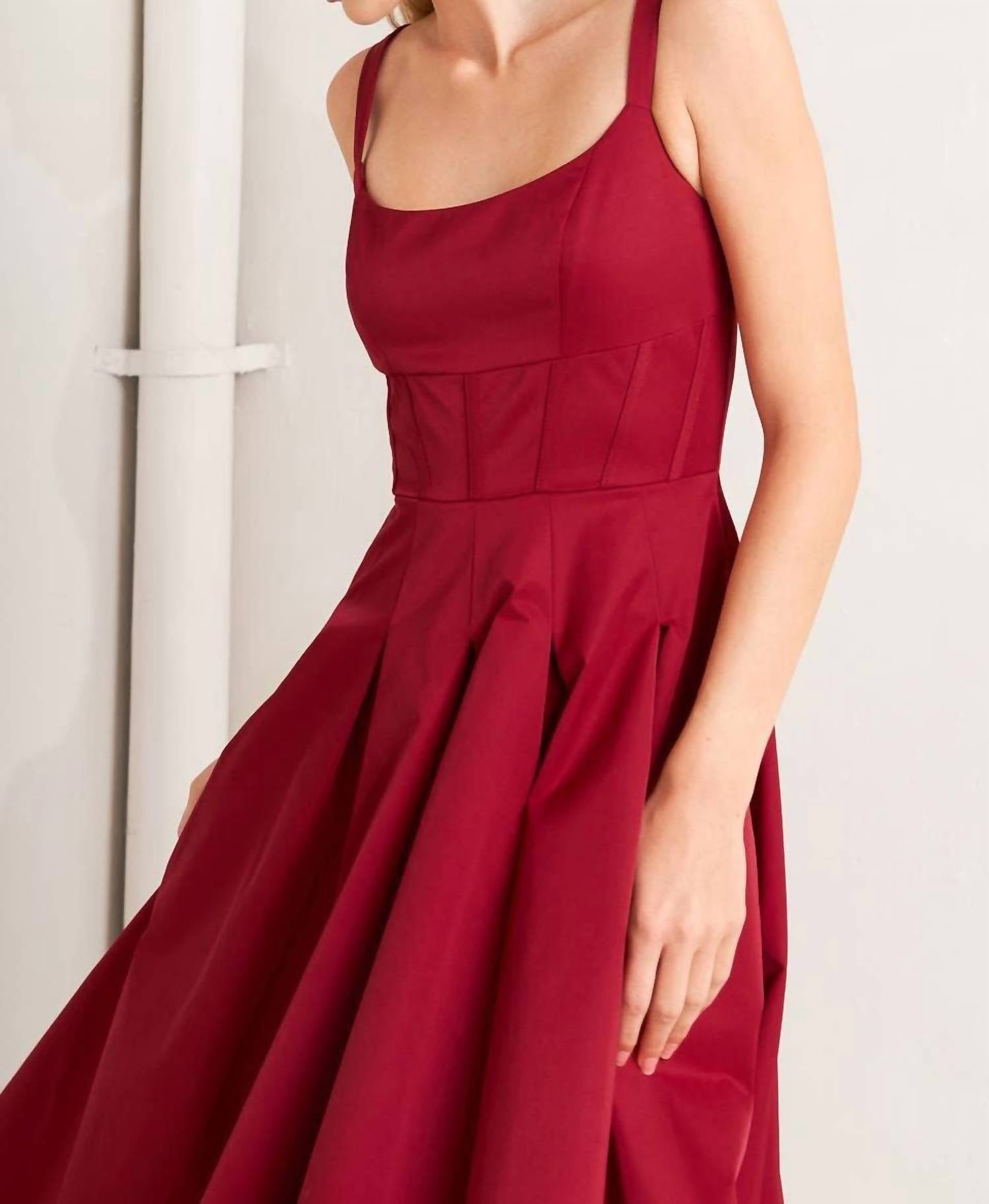 Flying Tomato - Woven Midi Dress