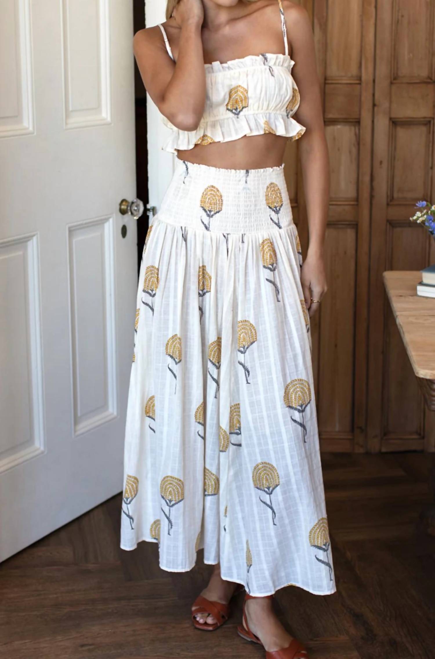 Emerson Fry - Vacation Smocked Maxi Skirt