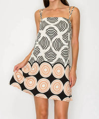 Meet Me In Santorini - Midnight Shell Shift Dress