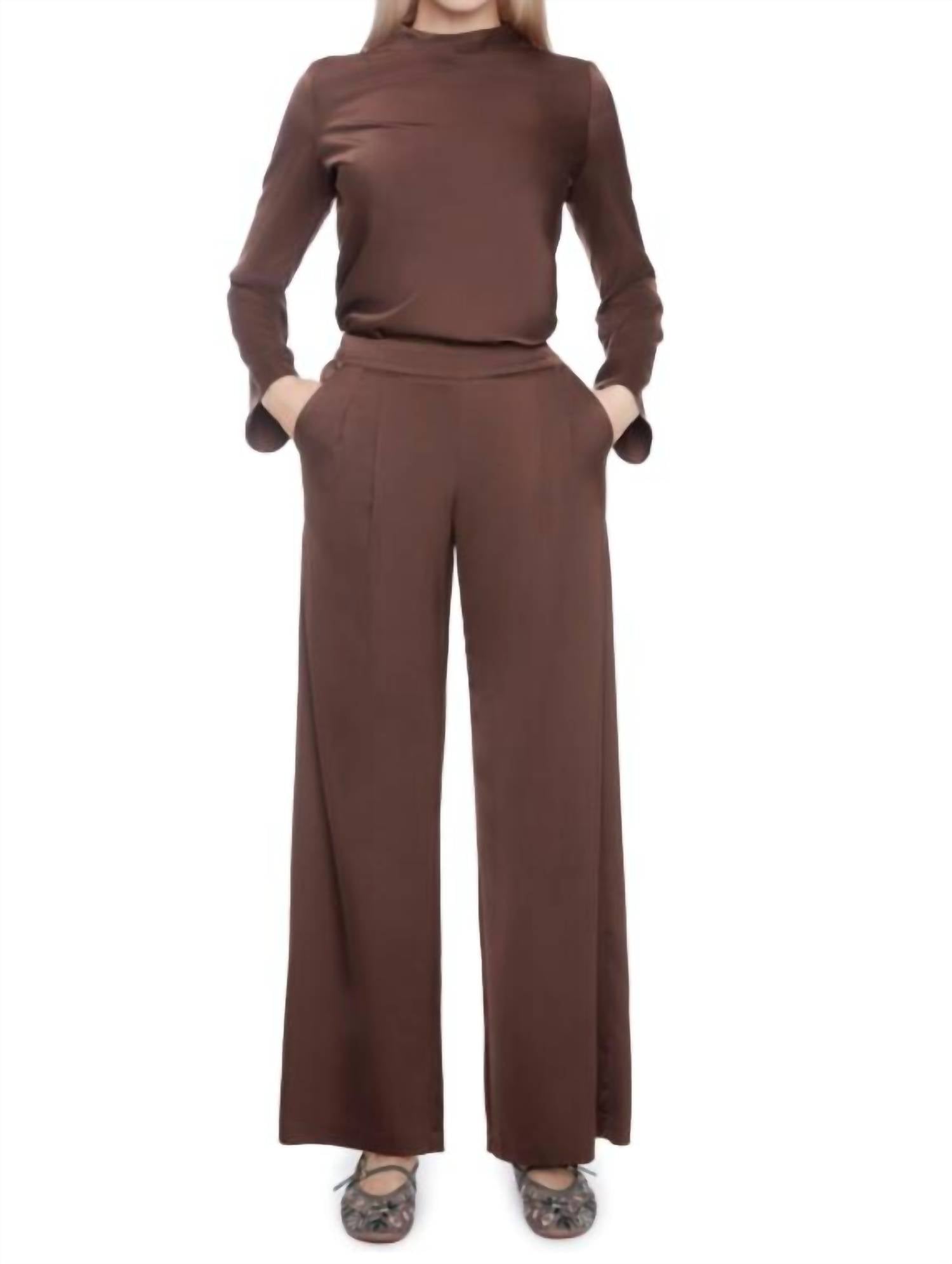 Iltm - Satin Wide Leg Flowy Pant