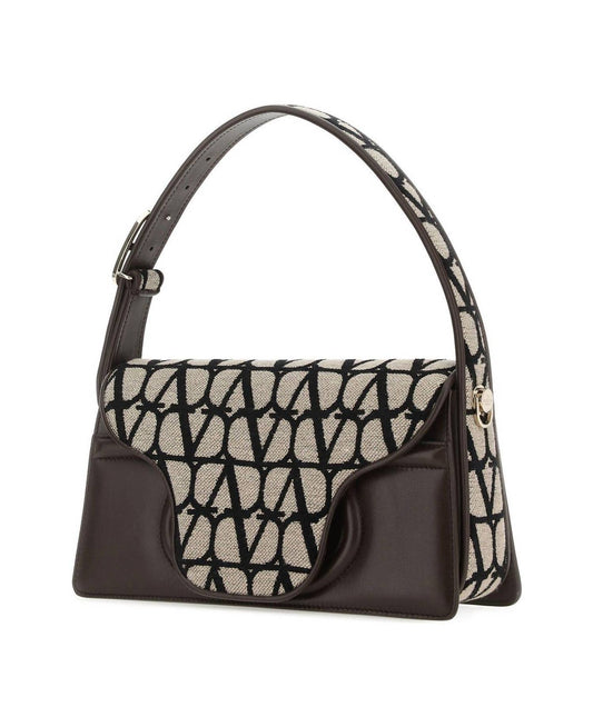 Valentino Garavani - Women's Toile Iconographe Leather Le Grand Deuxieme Bag