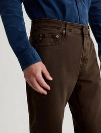 AG Jeans Everett Sueded Slim Straight Jeans in sulfur deep woodland - men's jeans - view 6