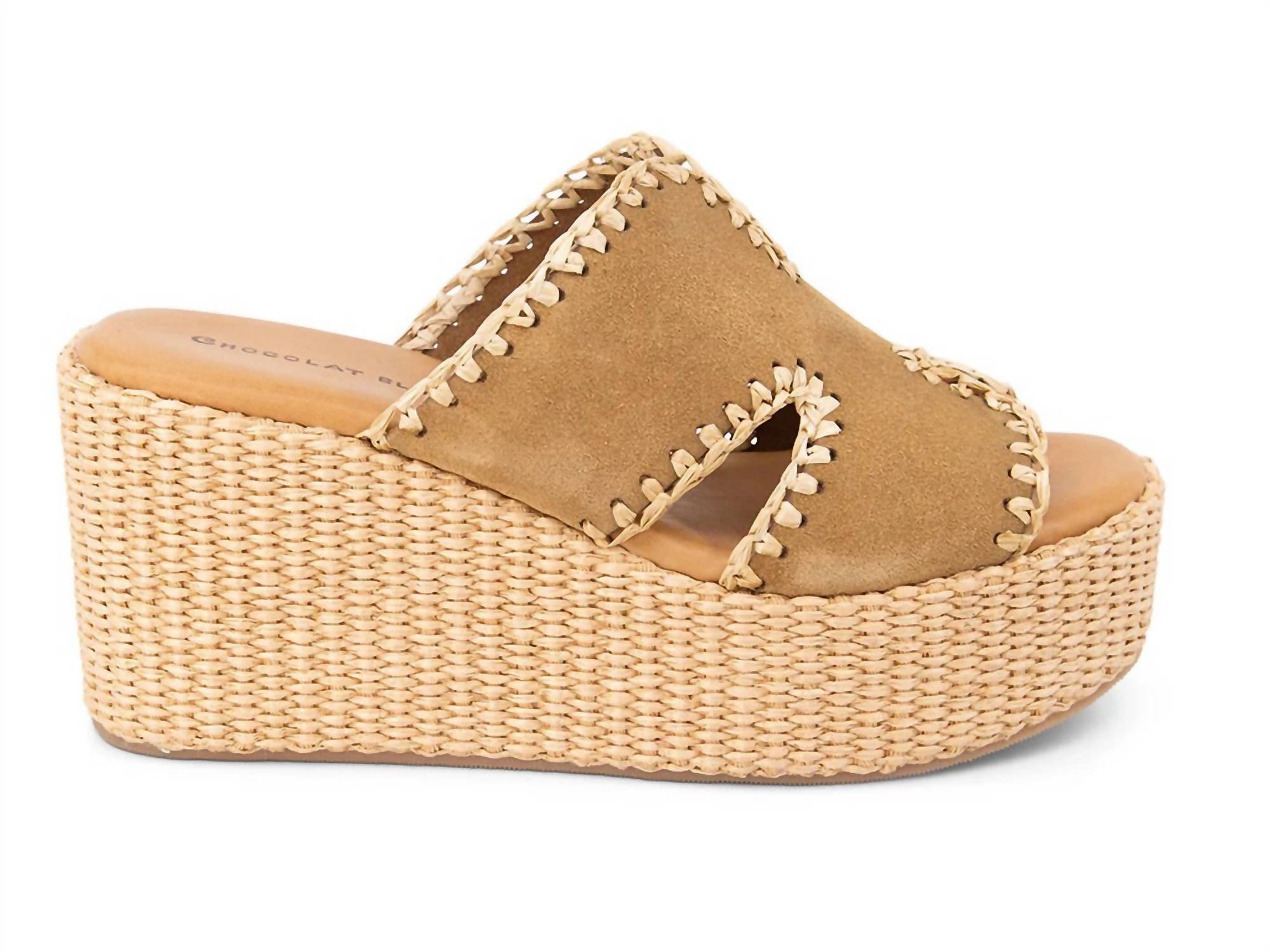 Chocolat Blu - Women's Jaxx Suede Wedge Slides