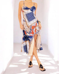 Bailey Rose - Paisley Patchwork Midi Dress