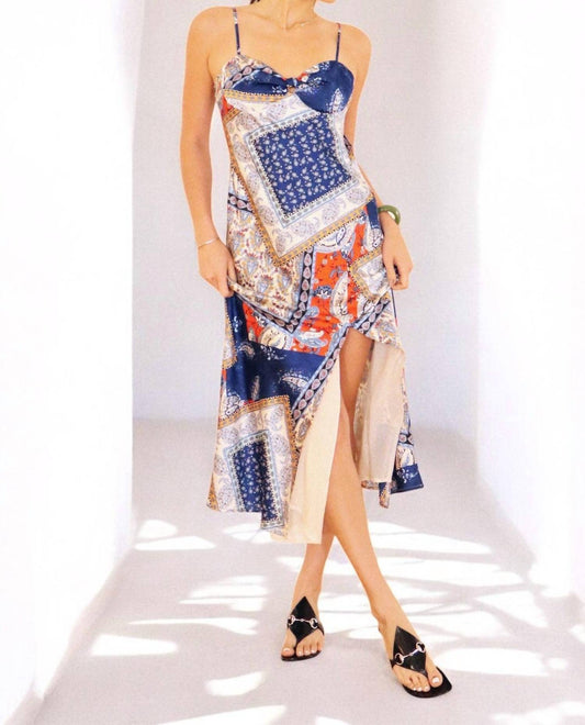 Bailey Rose - Paisley Patchwork Midi Dress