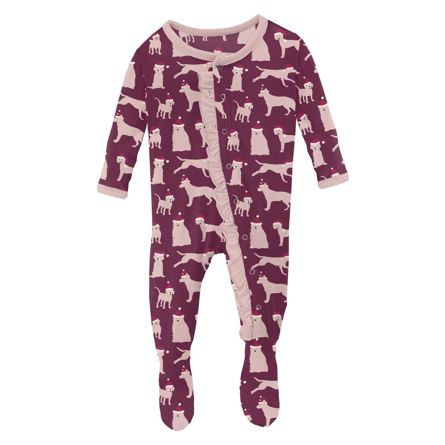 Kickee - Kids' Ruffle Footie with Snaps