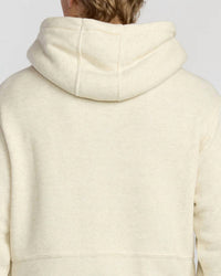 Billabong Hudson Pullover Hoodie in oatmeal heather - men's shirt - detail view