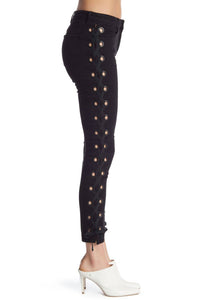 Women's Lacy W25 Midway Skinny Lace Up Jeans Cropped