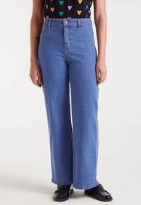 Compania Fantastica - Heart Embroidered Jeans