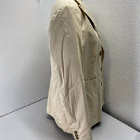 TORY BURCH Polished Poplin Double-breasted Jacket in palestone - women's jacket - alternate view