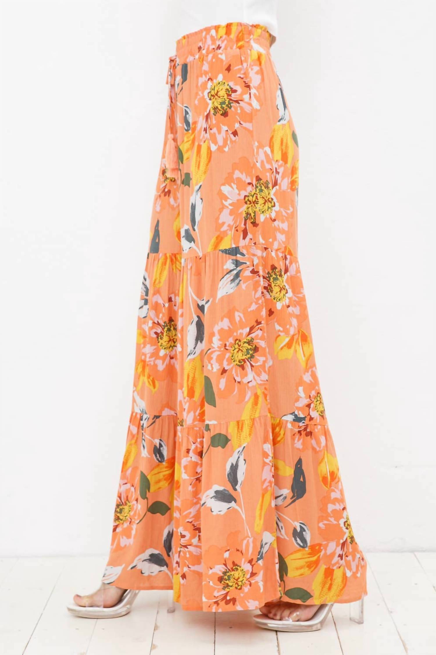 Blue B - Wide Leg Tiered Pants