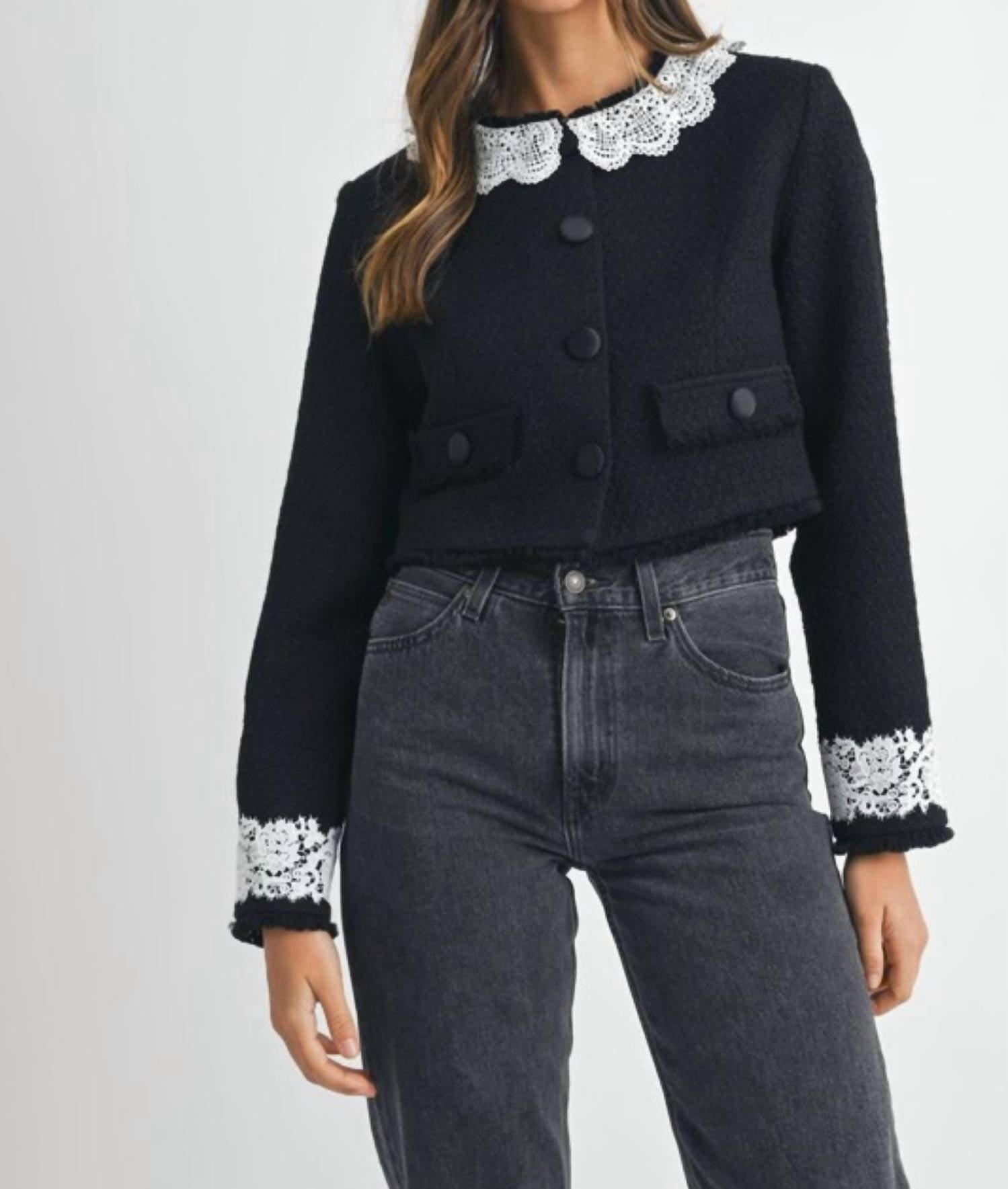 Mable - Paris Tweed Long Sleeve Jacket