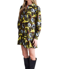 Never A Wallflower - EVERYTHING LONG SLEEVE DRESS WITH RUFFLE