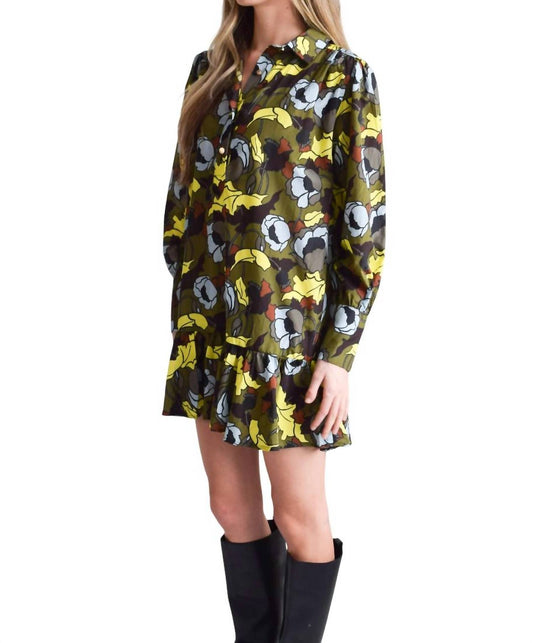 Never A Wallflower - EVERYTHING LONG SLEEVE DRESS WITH RUFFLE