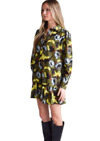 Never A Wallflower - EVERYTHING LONG SLEEVE DRESS WITH RUFFLE
