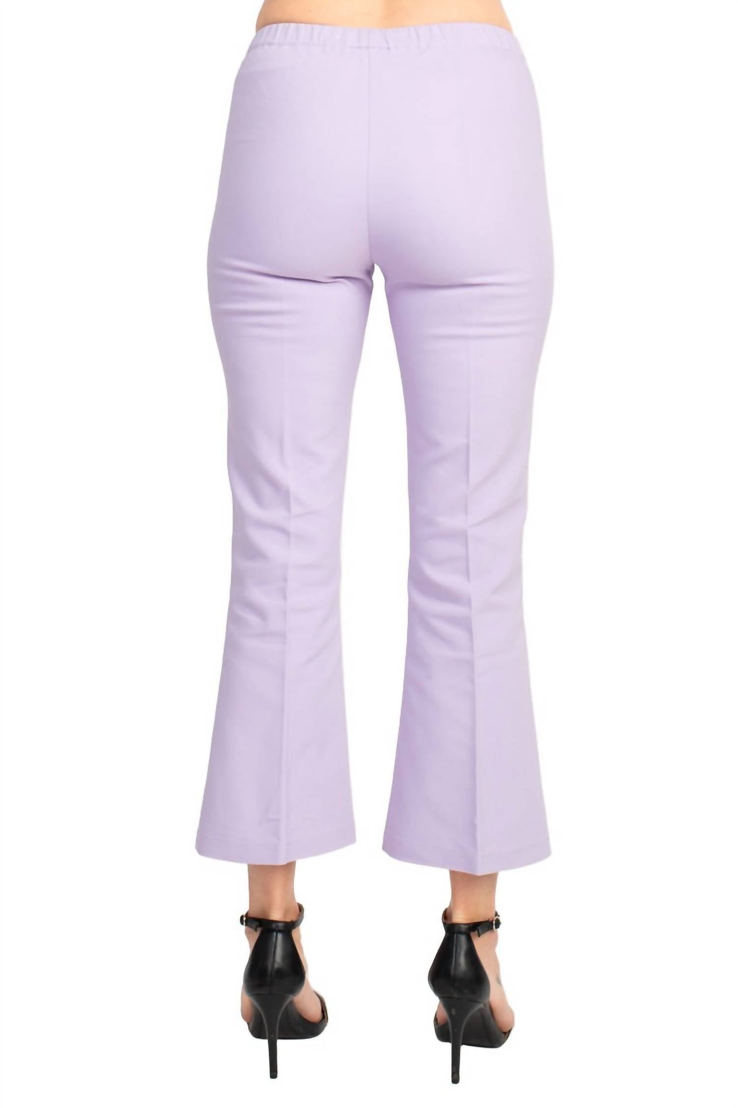 Peace Of Cloth - Regan Crop Flare Stretch Cotton Pant