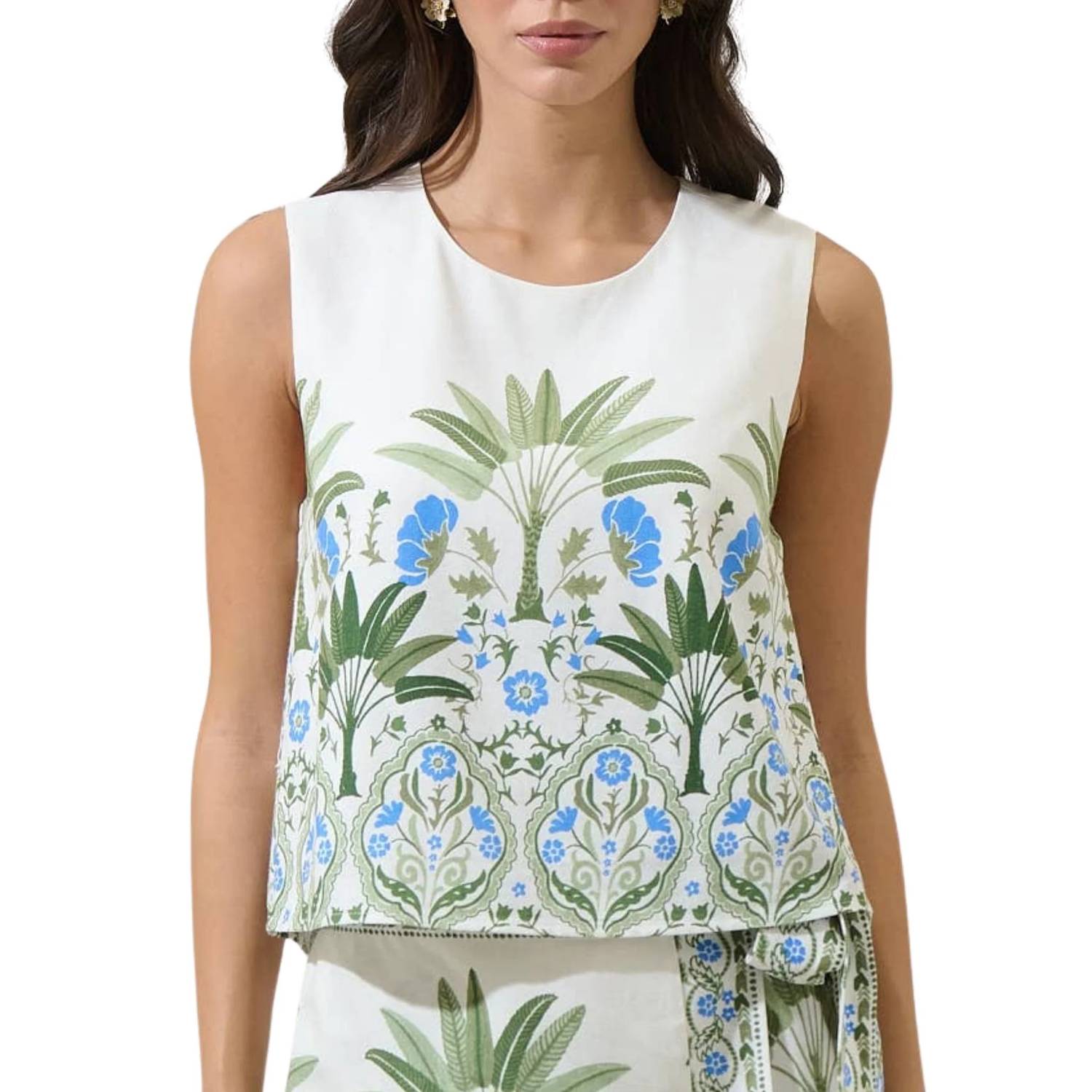 Sugarlips - Senara Floral Lisha Sleeveless Tank Top