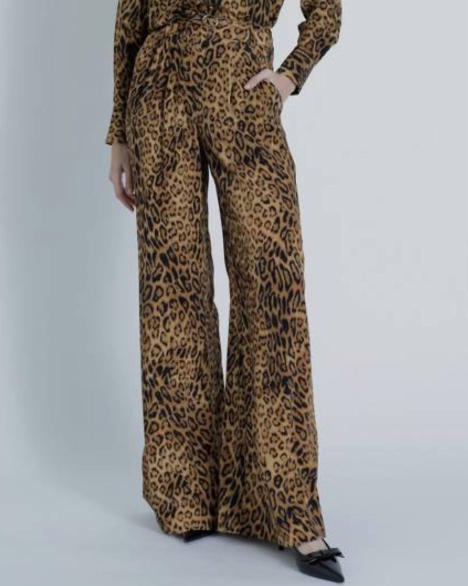 Karina Grimaldi - Mia High Rise Waist And Wide Leg Print Pants