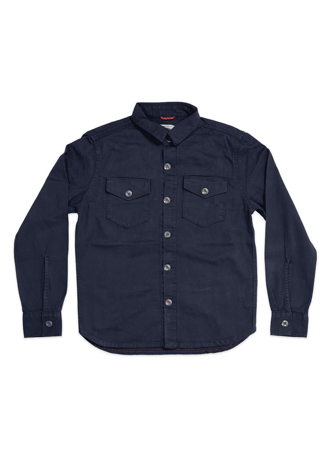 Iron & Resin Men's Bull Denim Mission Shirt in charcoal - men's shirt