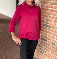 Kozan - Veronica Loose Cowl Neck Top