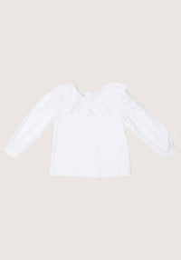 The Oaks Apparel - Girls' Larrison Dot Ruffle Collar Shirt