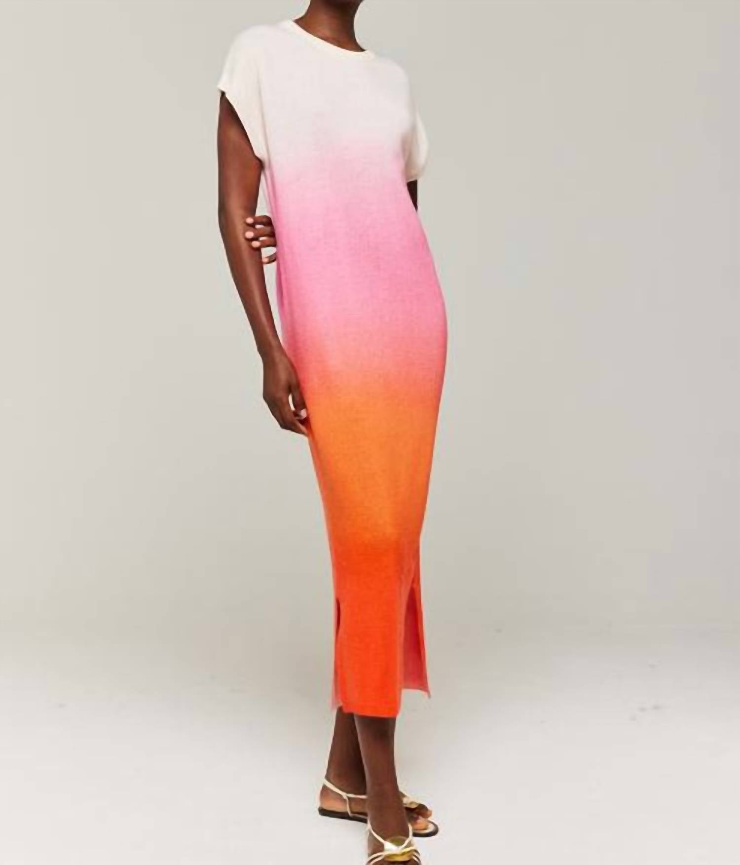 Brodie Cashmere - Bali Ombre Midi Cashmere Dress