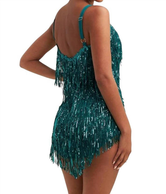 Luxxel - Sequin Fringe Mini Dress