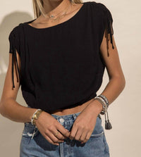 Style Rack - Breezy Bliss Cropped Blouse