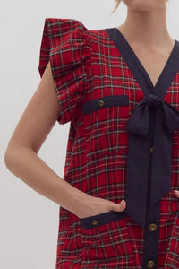 entro Joy Mini Dress in red - women's dress - view 6