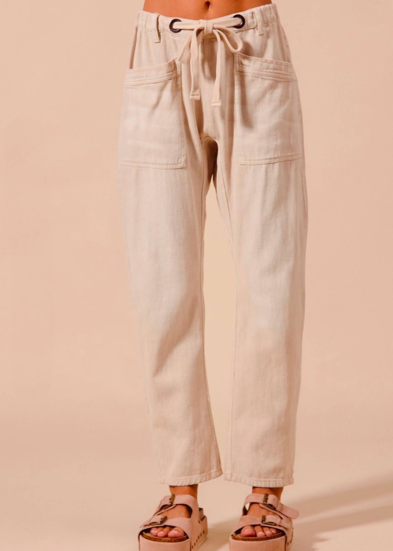 So Me - Karina Drawsting Barrel Pants