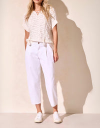 Tribal - Women's Audrey Girlfriend Barrel Crop Jeans