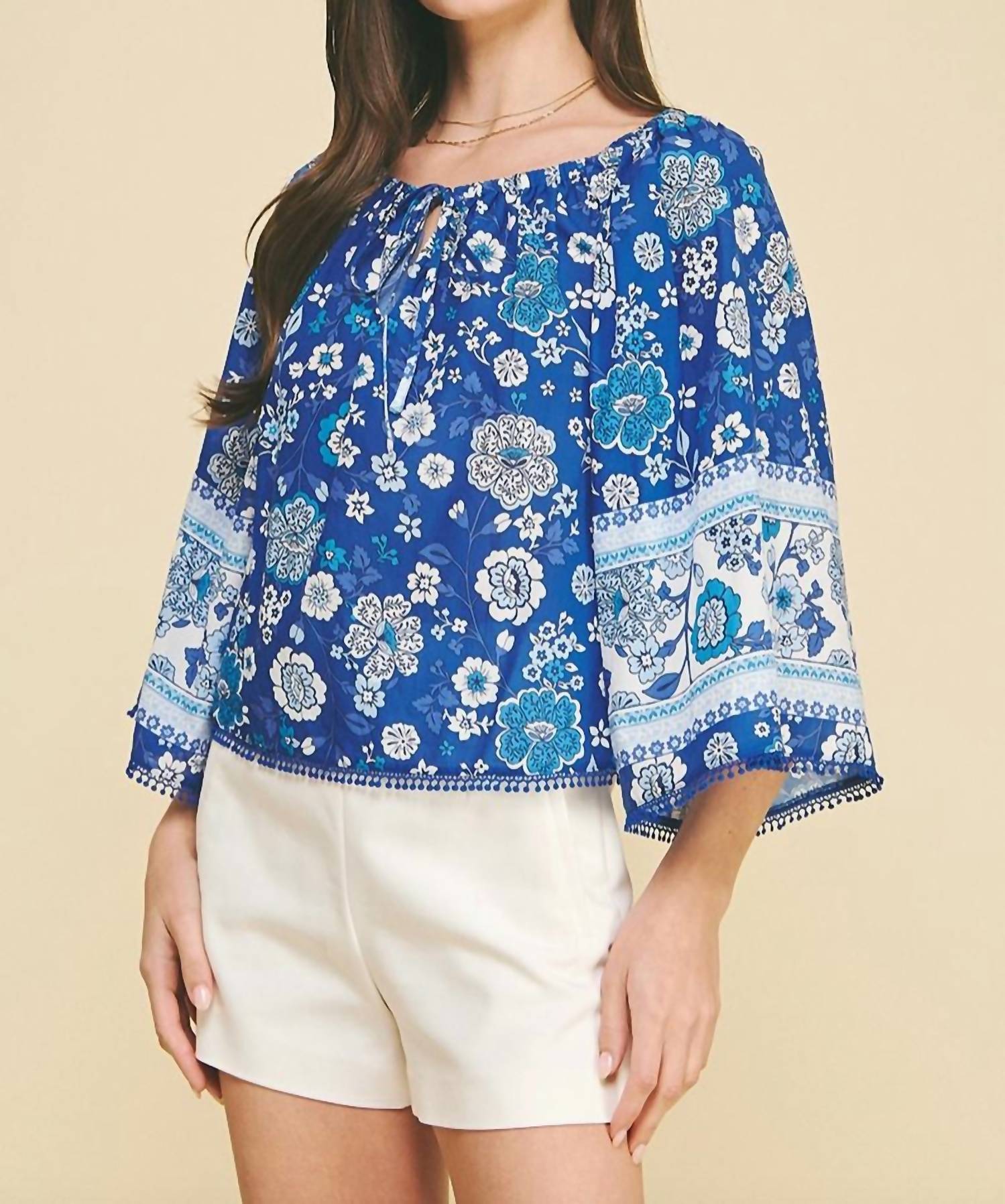 Pinch - Floral Wide Sleeve Top