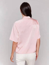 Charlie B - Satin Button Up Blouse