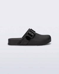 Mini Melissa Girl's Cozy Clogs in black - kids' sandal